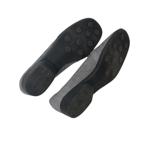 Easy Spirit Gray Suede Loafers Women’s 8 Comfort Work Flats - Picture 10 of 13